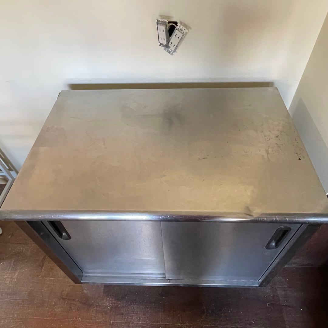 愛知県千種区直接引き取りのみ◎ ステンレス製 業務用 キャビネット 作業台　厨房