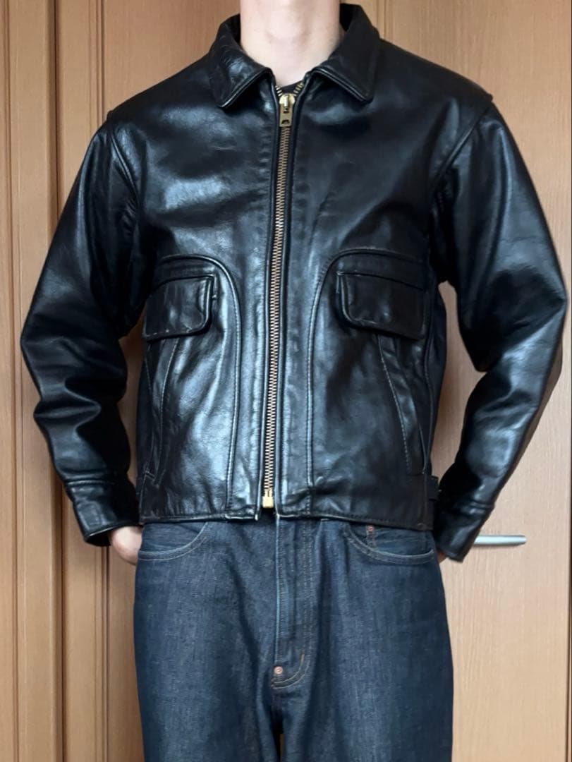 VANSON 36 バンソン シングルライダース レザージャケット カウハイド