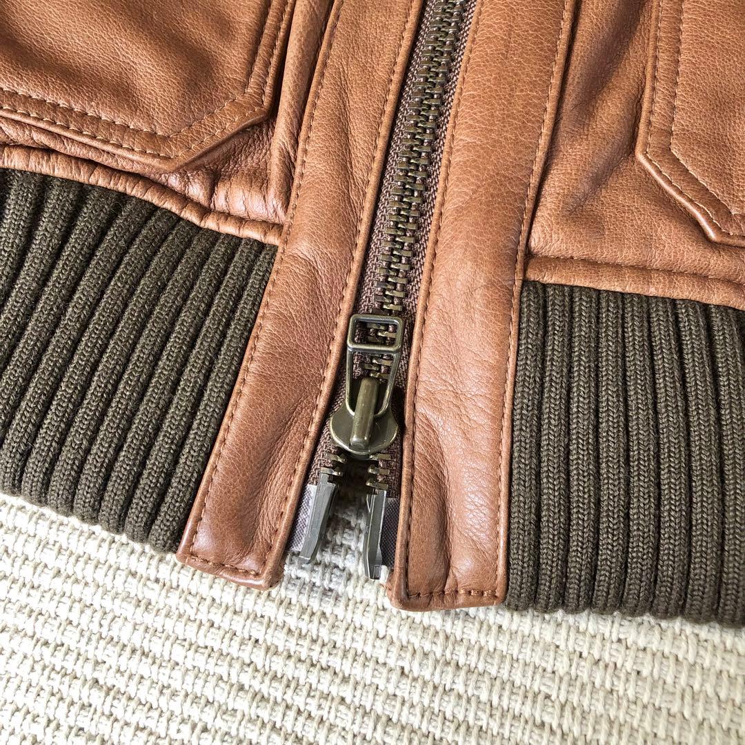 iNCERTUS UNITED ARROWS 牛革 レザージャケット ブルゾン