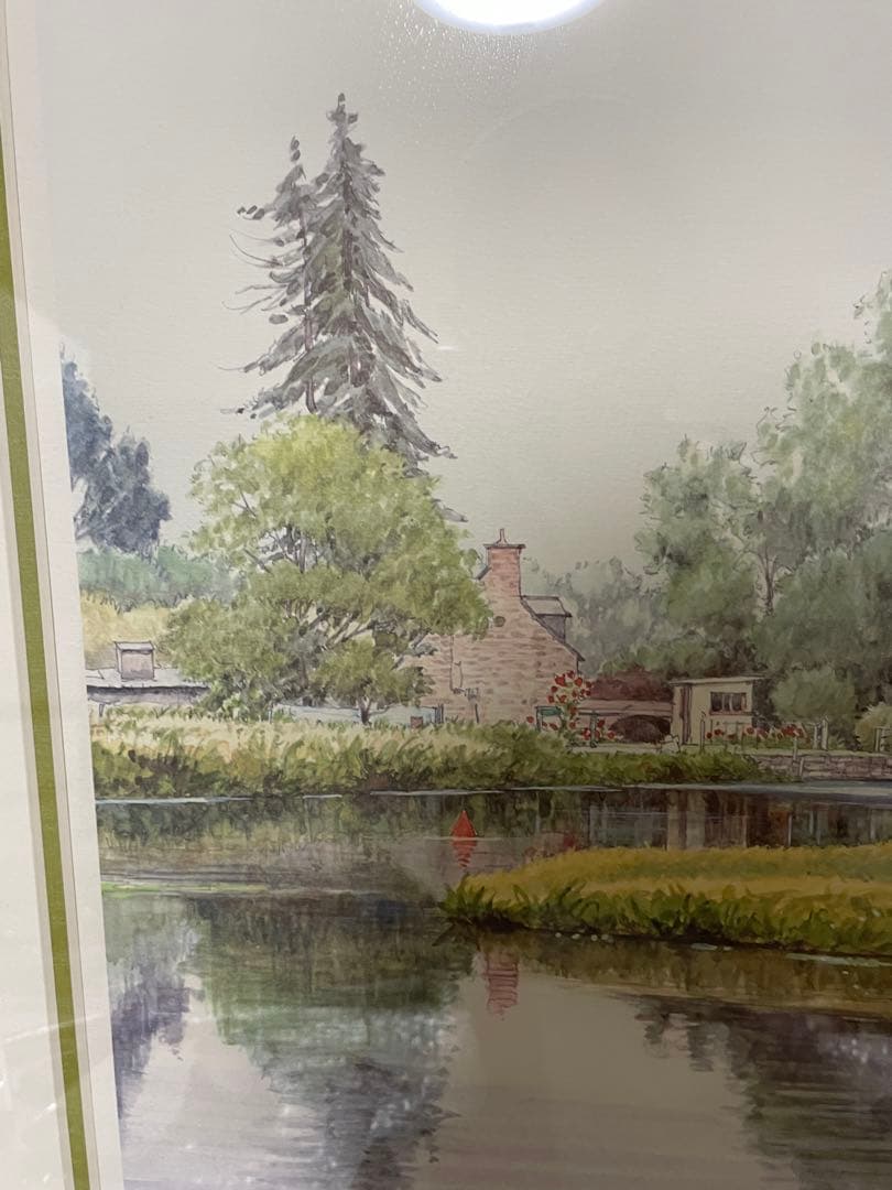 奥津国道ジグレー版画額装28／３５０