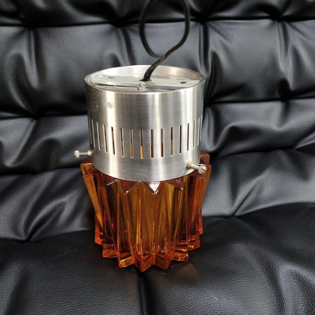 デッドストック 昭和レトロ 照明 オレンジ ランプ