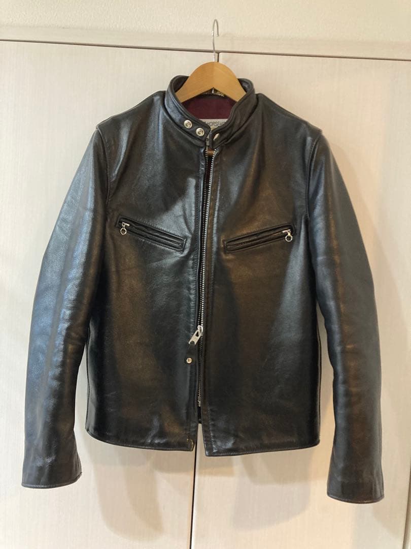 Schott 641XXH 馬革シングルライダース サイズ36 ブラック