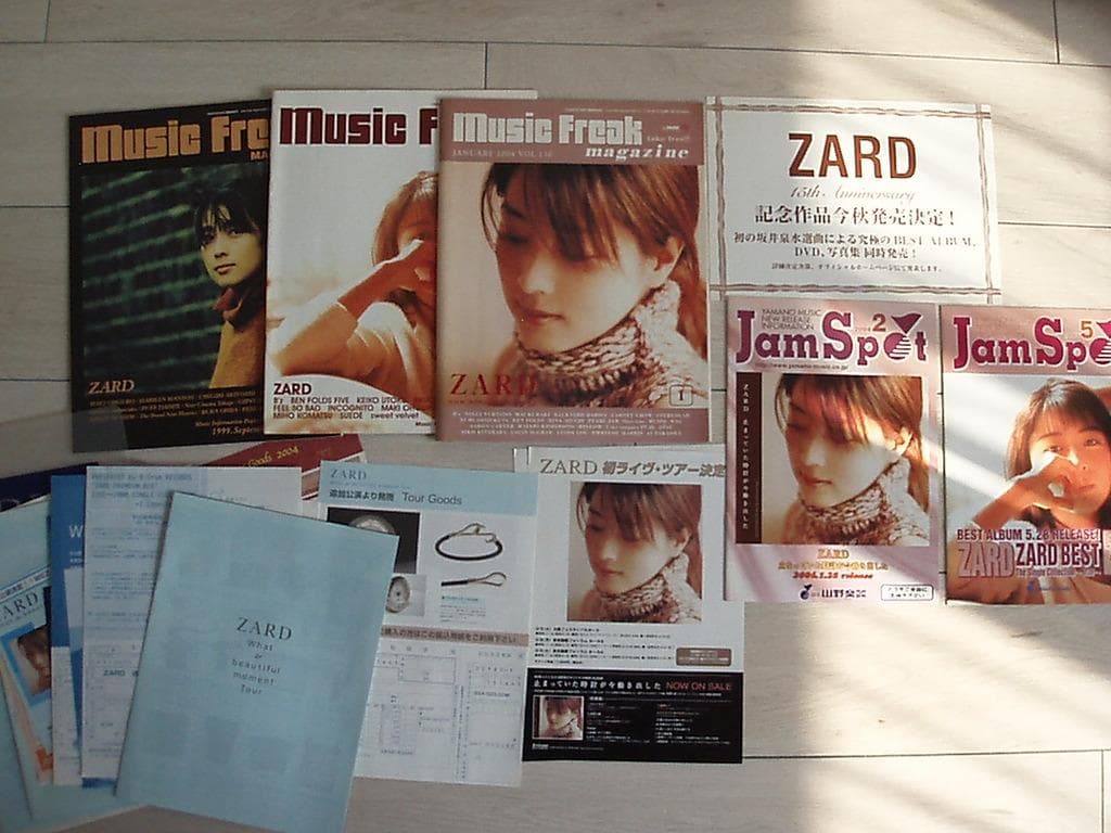 ZARD 販促物・ツアー物販用袋・FCフライヤー・クリアファイルなどまとめて