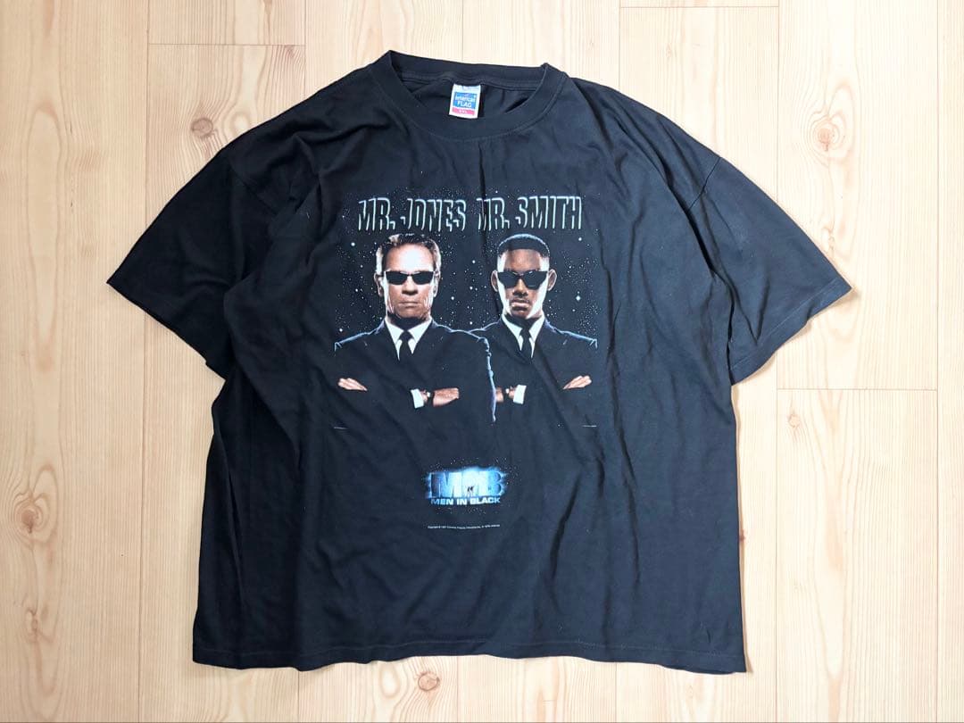 90s MEN IN BLACK メンインブラック Tシャツ XXL ムービーT