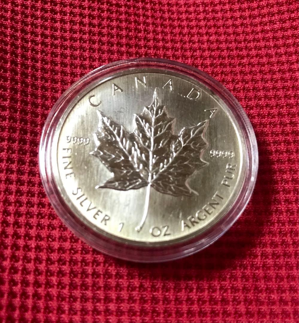 【希少！初年度発行】1988年　メイプルリーフ銀貨　1オンス　純銀