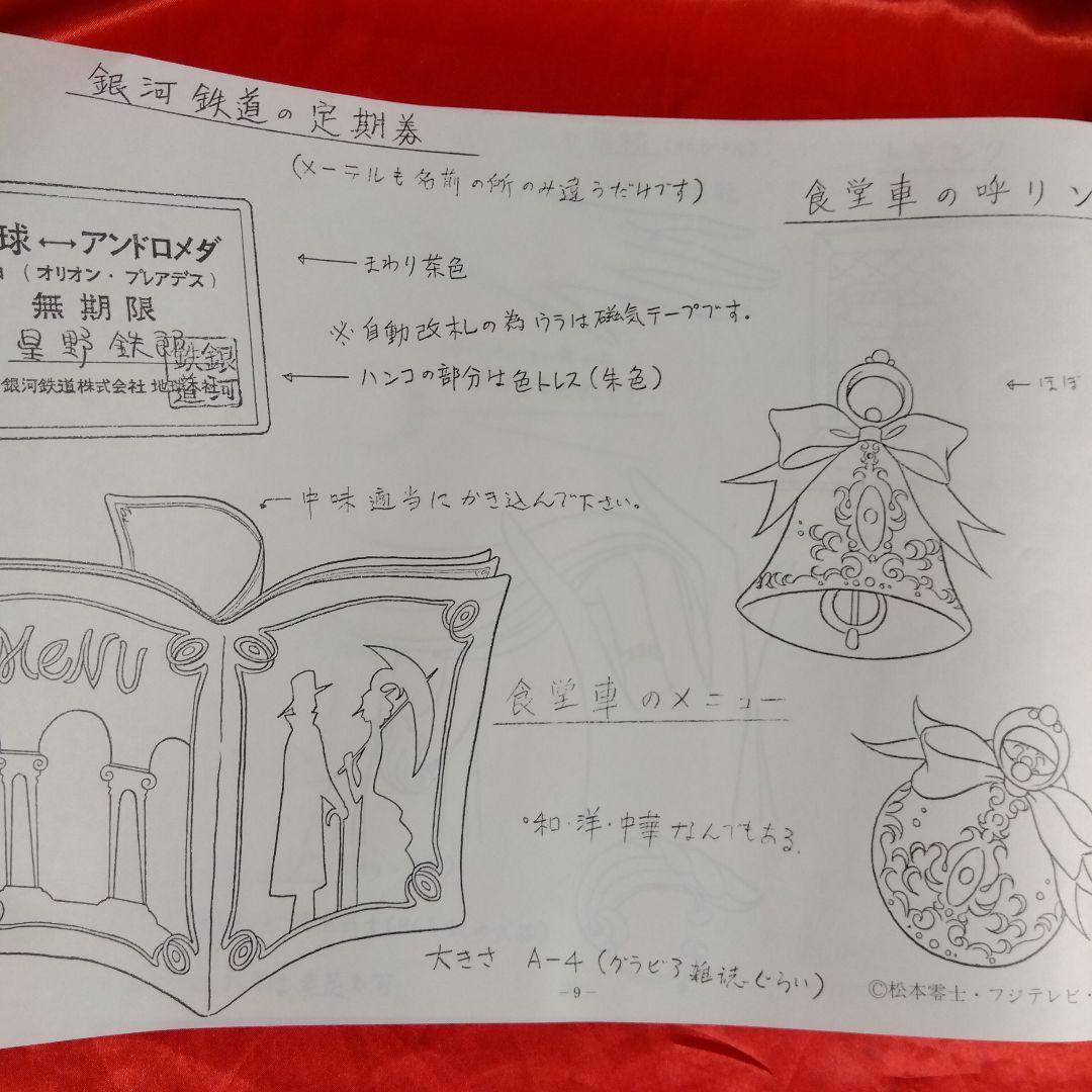 貴重当時物！作品資料集　銀河鉄道999　松本零士・フジテレビ・東映動画