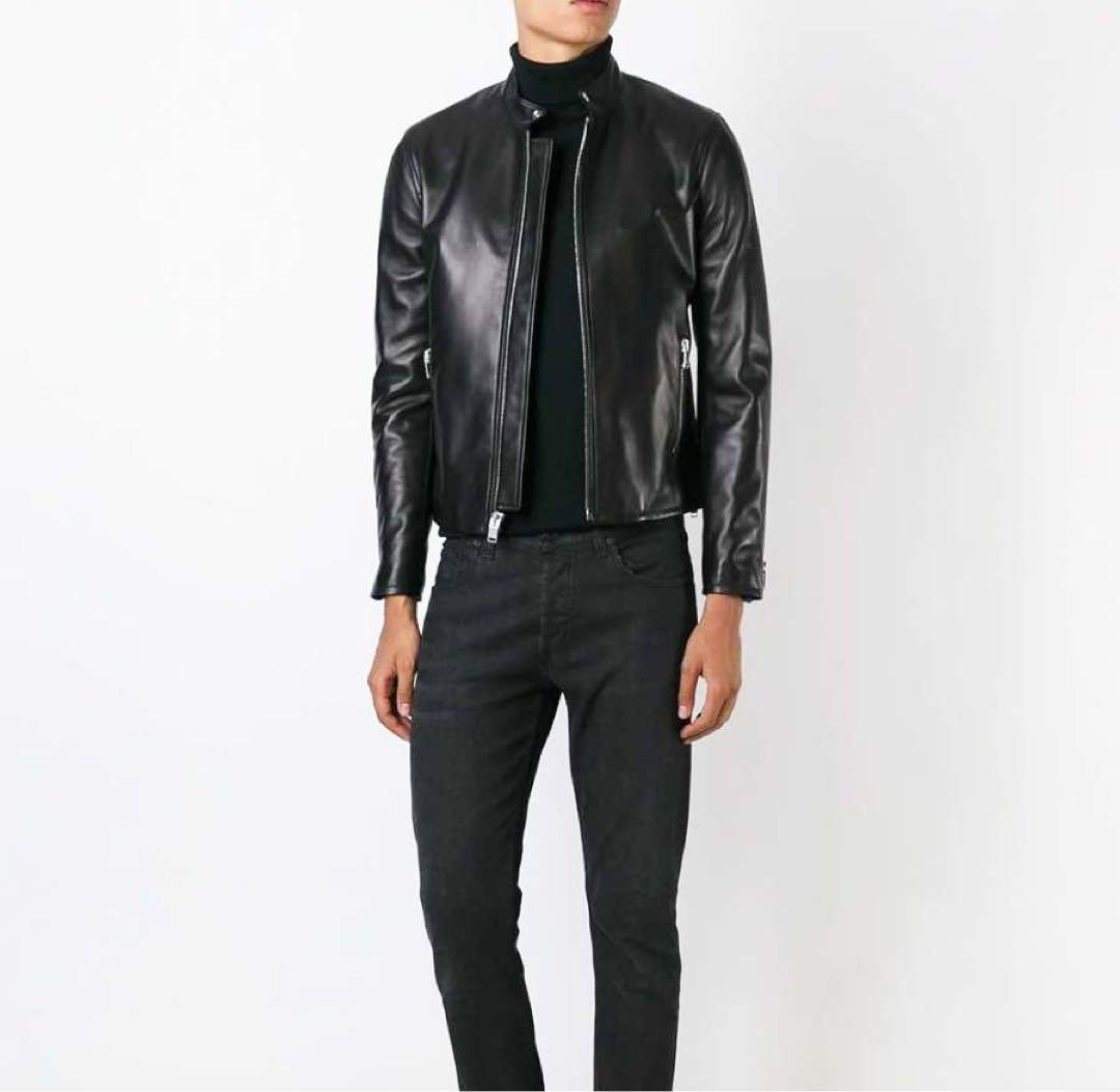 SAINT LAURENTサンローラン キースレーサー レザージャケット 54