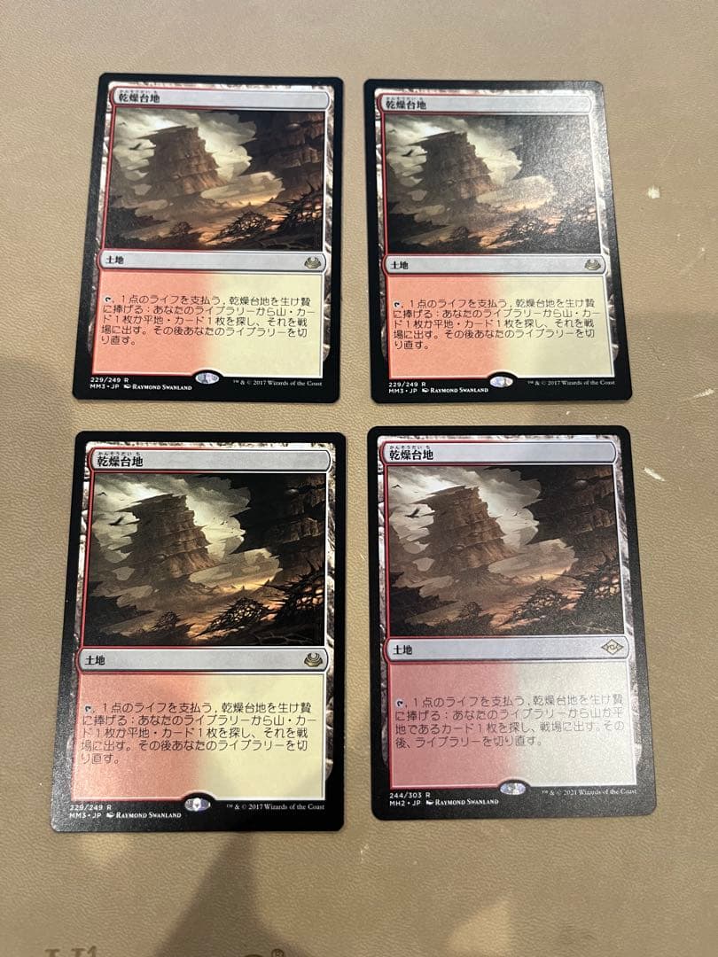 MTG 乾燥台地　4枚セット