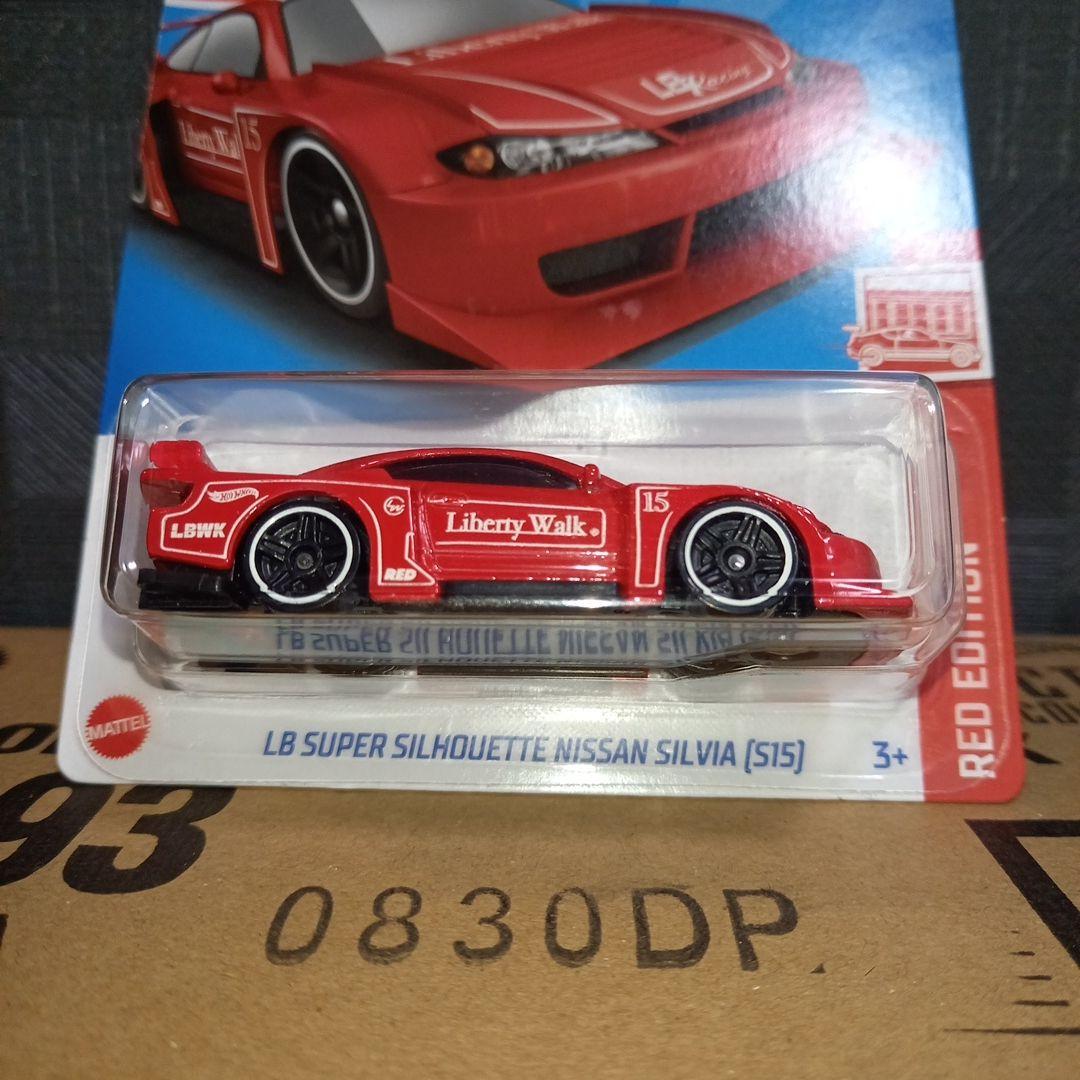 ②ホットウィールLBWKリバティーウォークシルビアS15レッドエディション