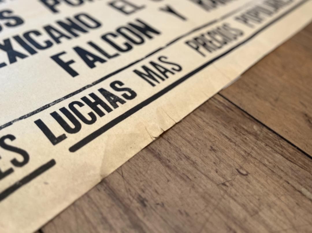 希少☆2003年／ルチャリブレ／メキシカンプロレス／ヴィンテージ／興行ポスター