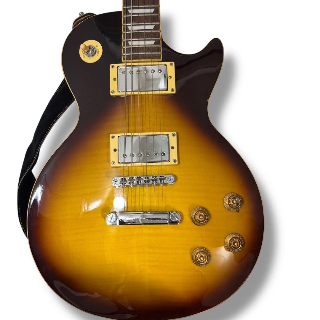 フォトジェニック レスポール エレキギター ベルト 弦 ケース付き