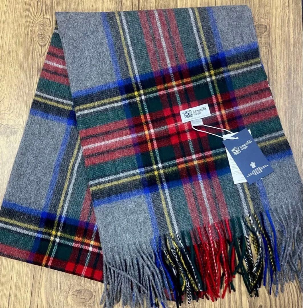 ジョンストンズ オブエルガン 大判 ストール グレースチュワート