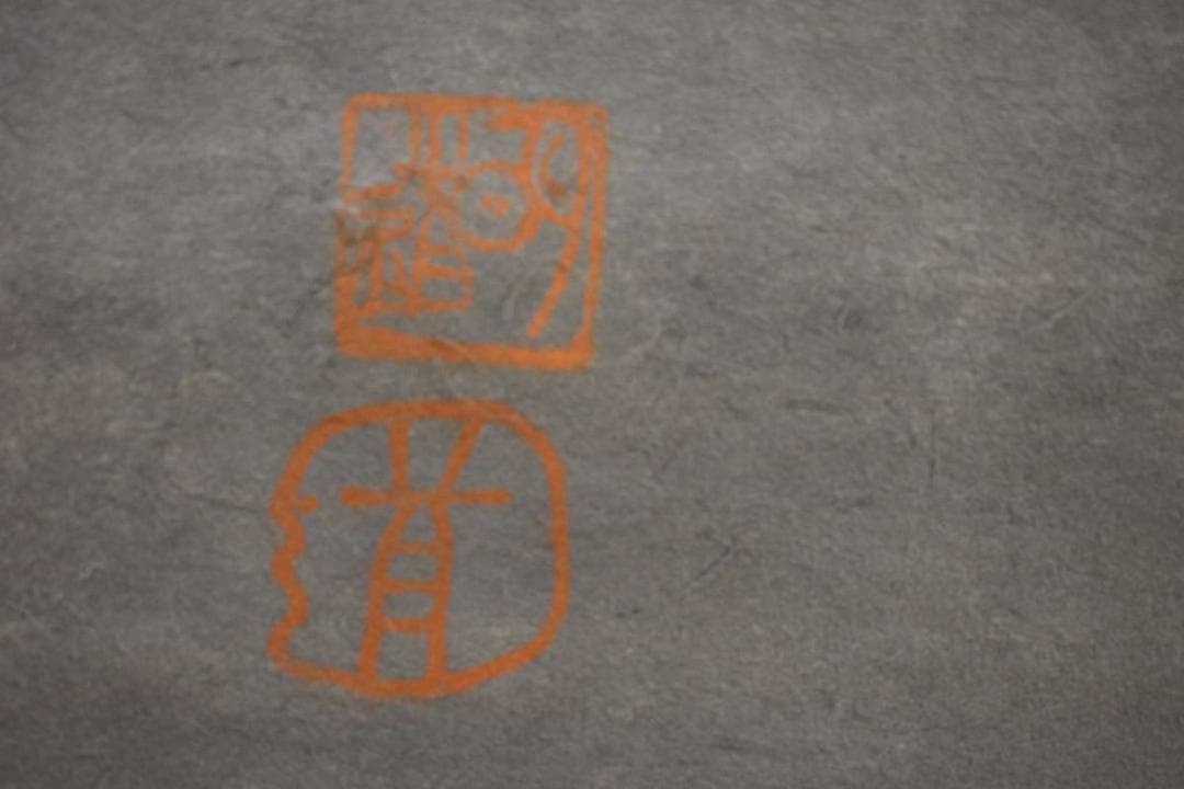 真作/坂田明道/胎蔵界/桐共箱付/布袋屋掛軸HE-677