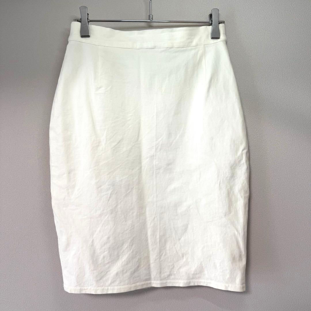 ✨イタリア製✨ マックスマーラ 42 スカート 春夏 ストレッチ 上品 清楚 白