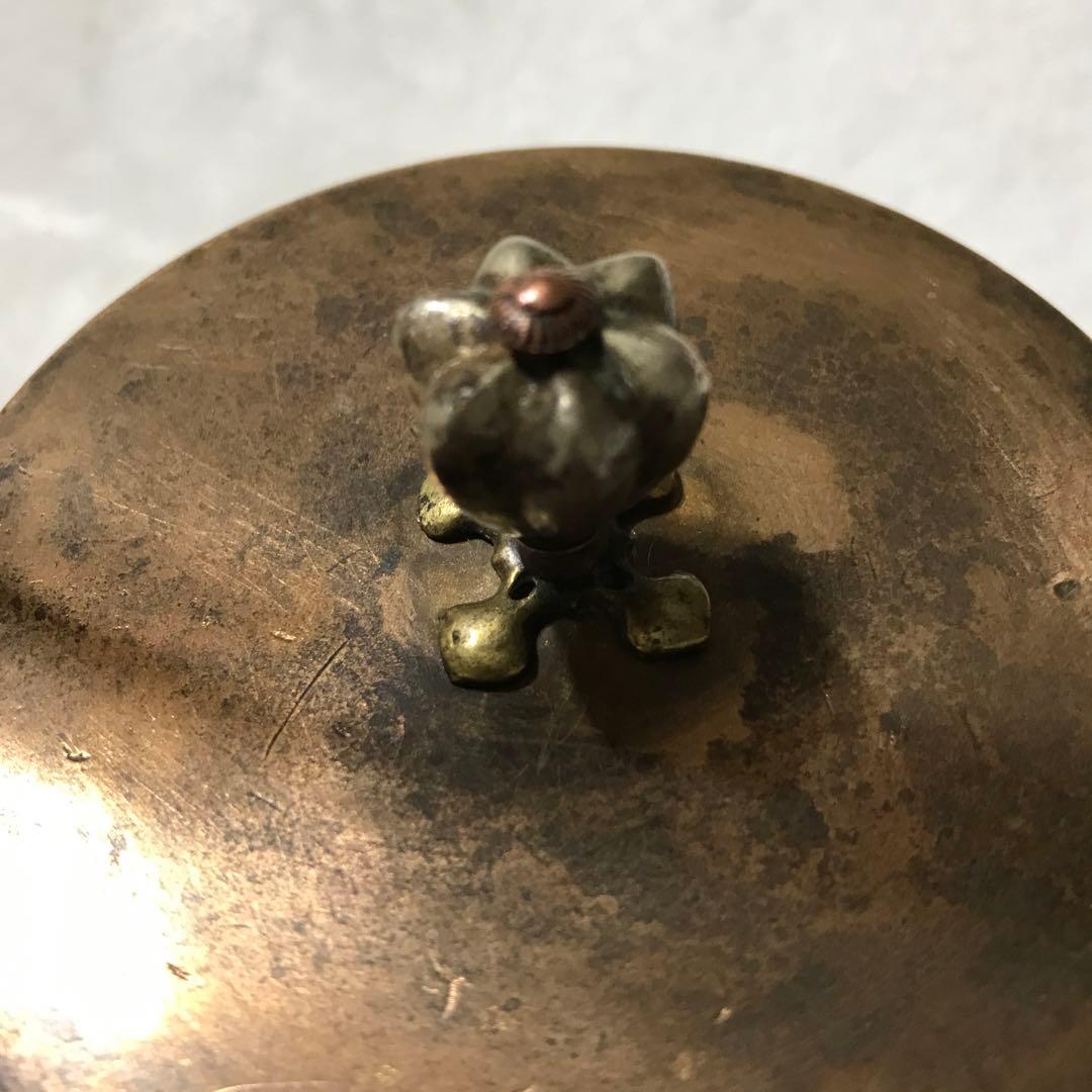 整*屋様 金寿堂鉄瓶 丸型 天正十八庚寅（底面に修理痕有り)