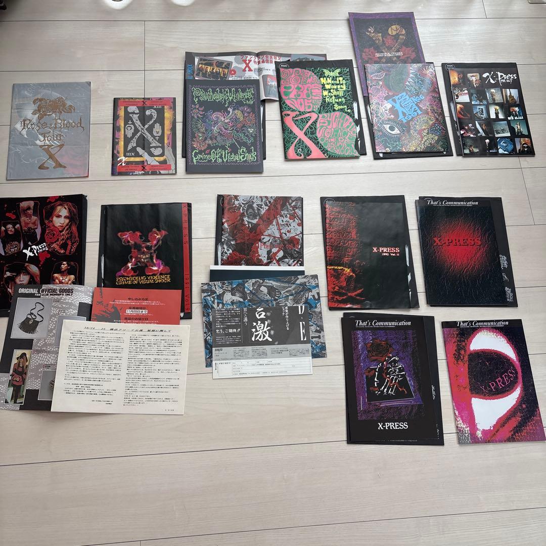 X JAPAN ファンクラブ会報No.2〜No.14 No.1のみコピー対応