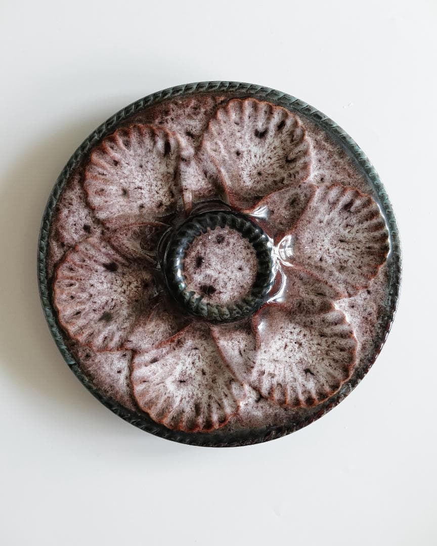 Marius Giuge (1909-1980) 制作 牡蠣用のお皿 *状態良