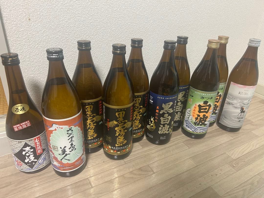 焼酎セット 10本　黒霧島　白波　壱岐　島美人　くろうま