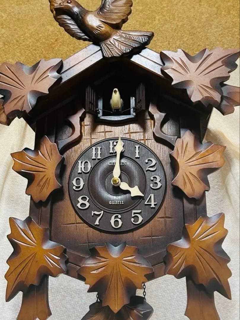 鳩時計 振り子時計 壁掛時計 CITIZEN RHYTHM