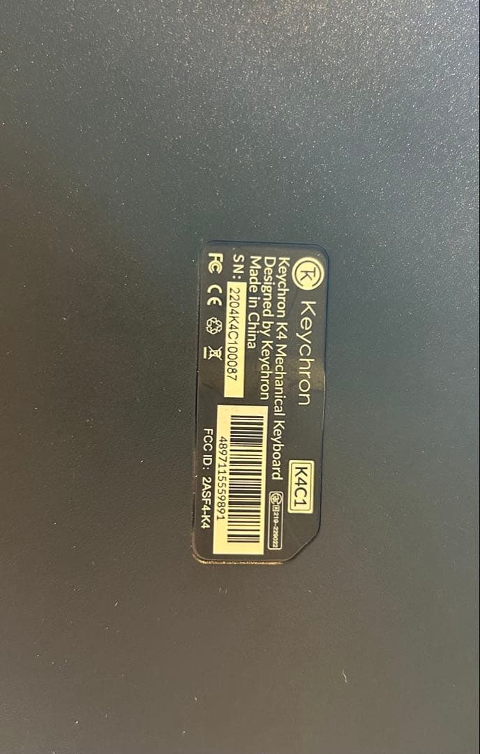 【永谷園】Keychron K4　メカニカルキーボード　グレー