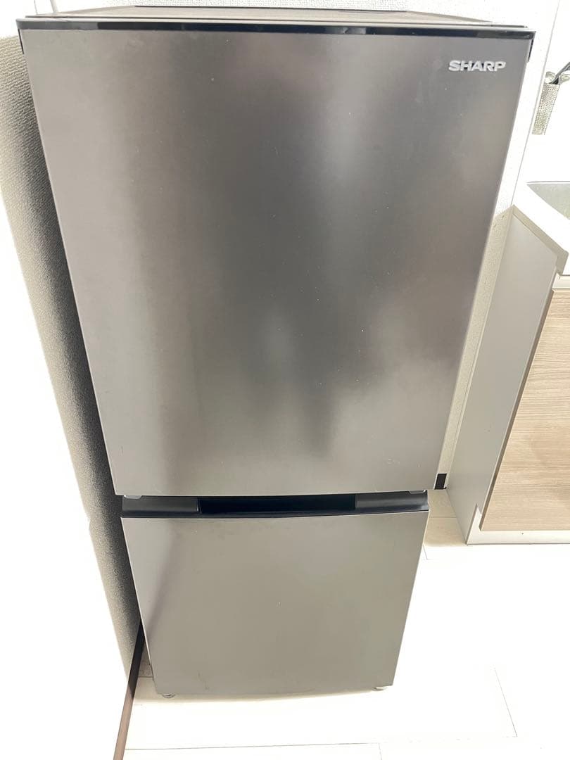 SHARP 冷蔵庫 152L SJ-D15H-H 2ドア 両開2022年製 設置