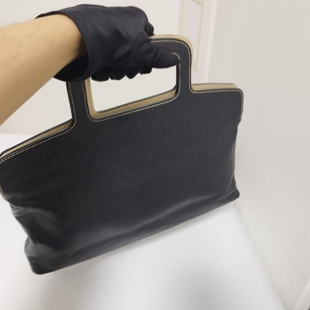 美品☆　MIUMIU　アーカイブ　リバーシブル　ハンドバッグ　正面ロゴ型押し