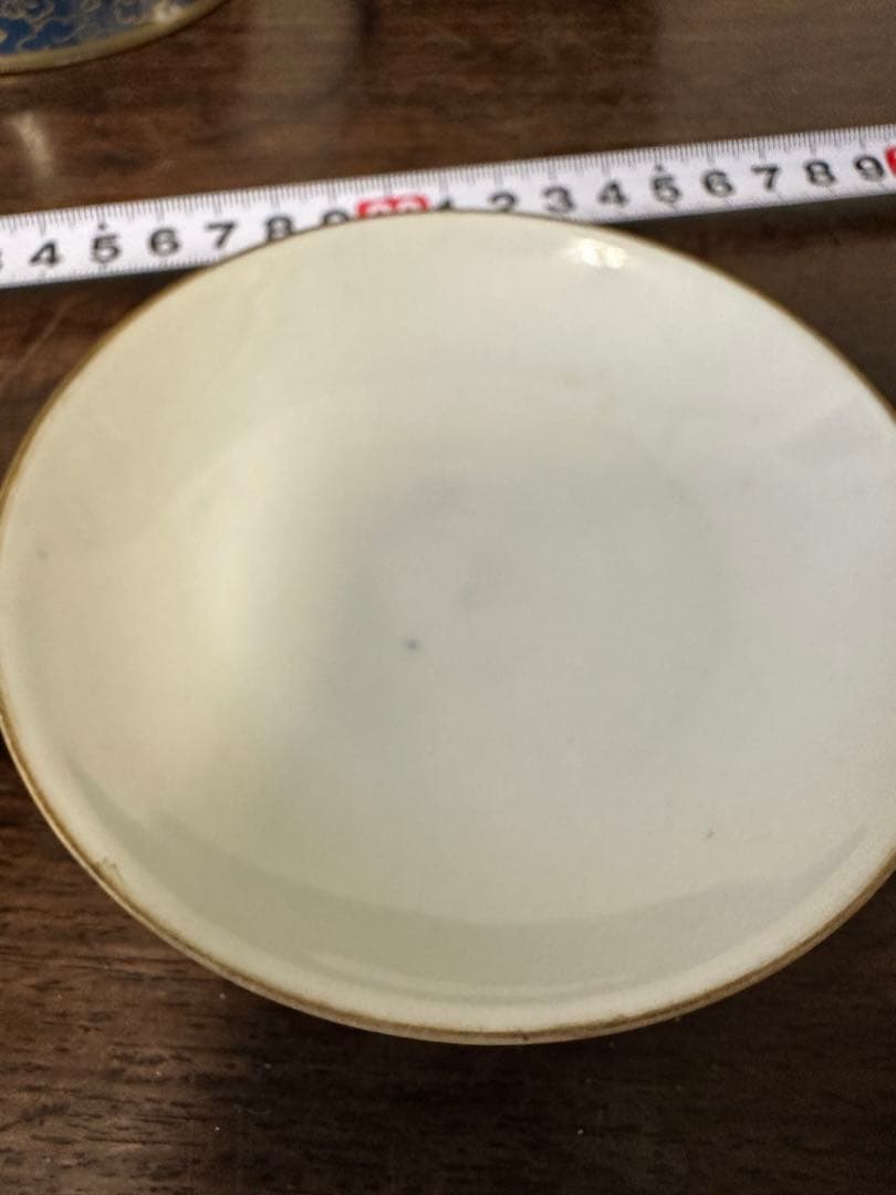 瑠璃釉　金彩　龍柄　茶碗　中国古美術　茶道　骨董品