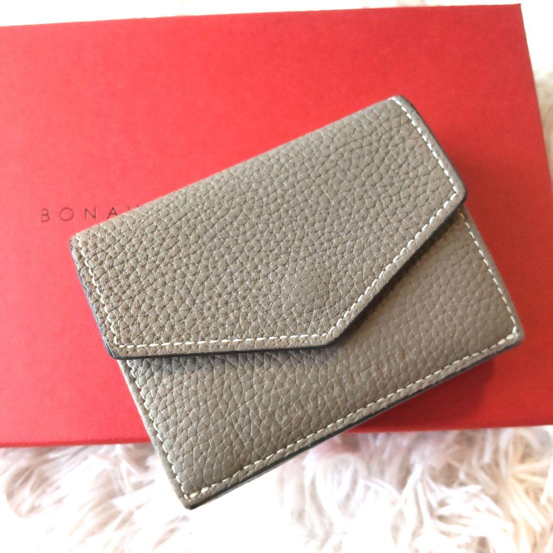 美品✨ボナベンチュラ　スモールウォレット エトープ 三つ折り財布