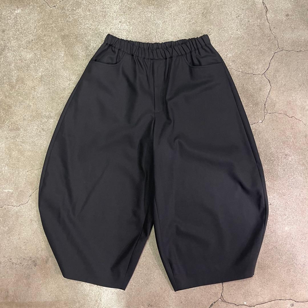 BLACK COMME des GARCONS バックギャバジン パンツ L