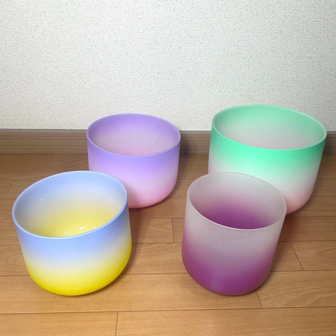 【希少美品】クリスタルボウル 7点セット