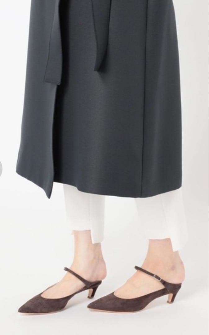 Noble トリプルクロスラフチェスターコート　ネイビー　36サイズ