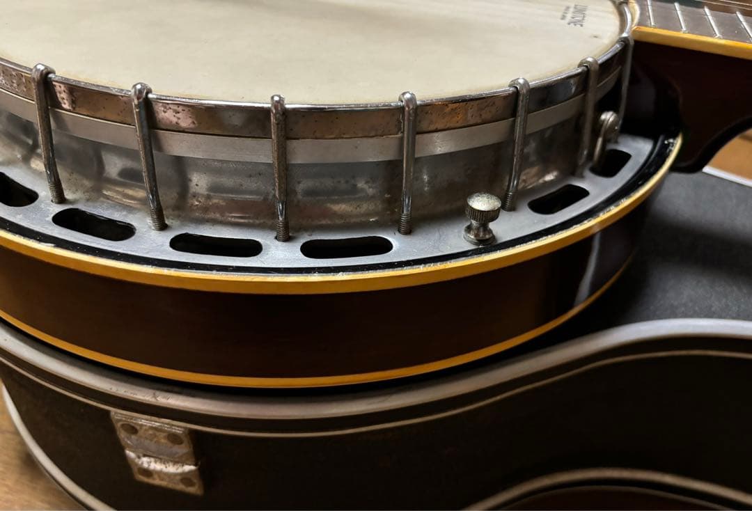 Vine５弦バンジョー　 ハードケース、スライド式5弦カポ付き！