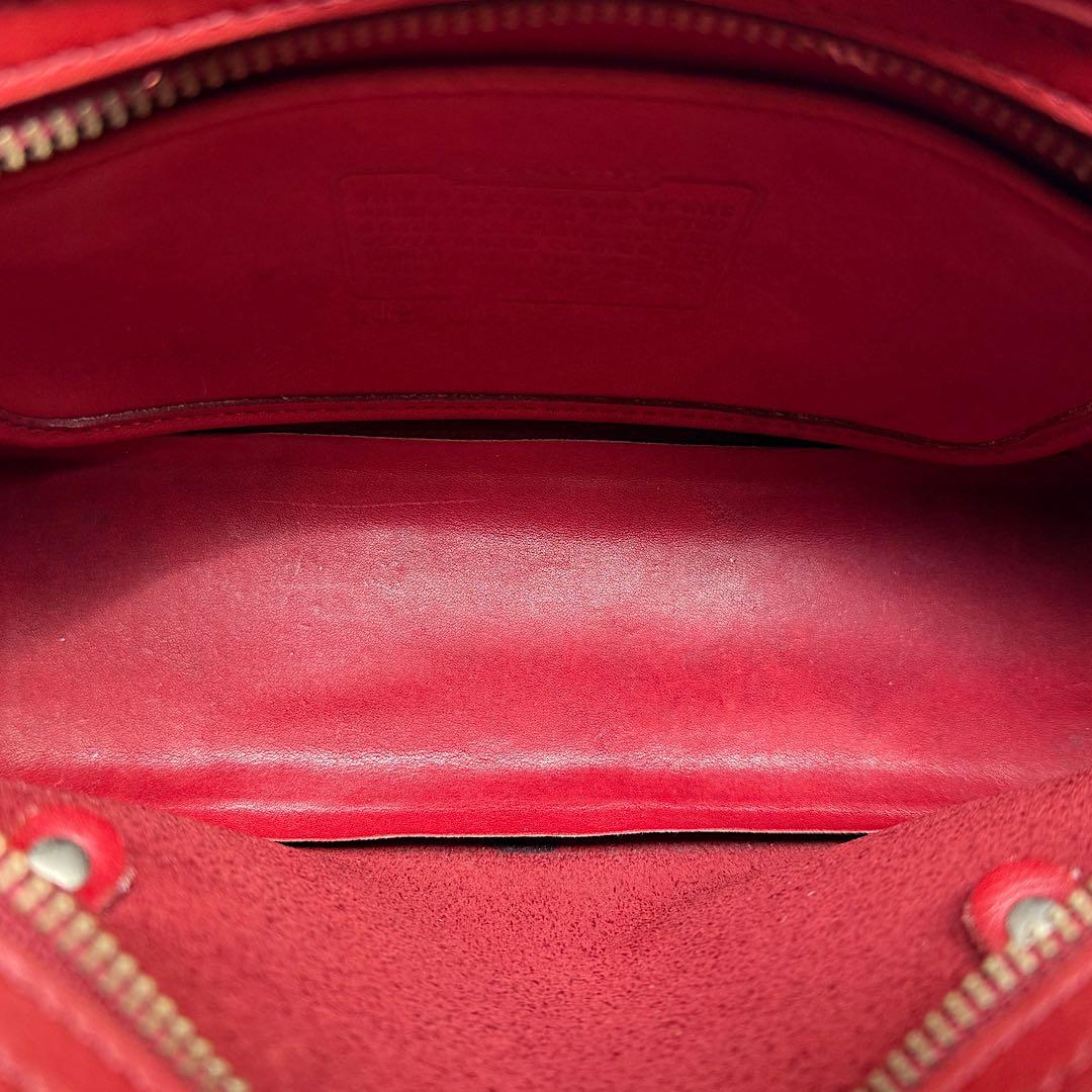 コーチ Vintage coach 9051 SWING ZIP RED バッグ