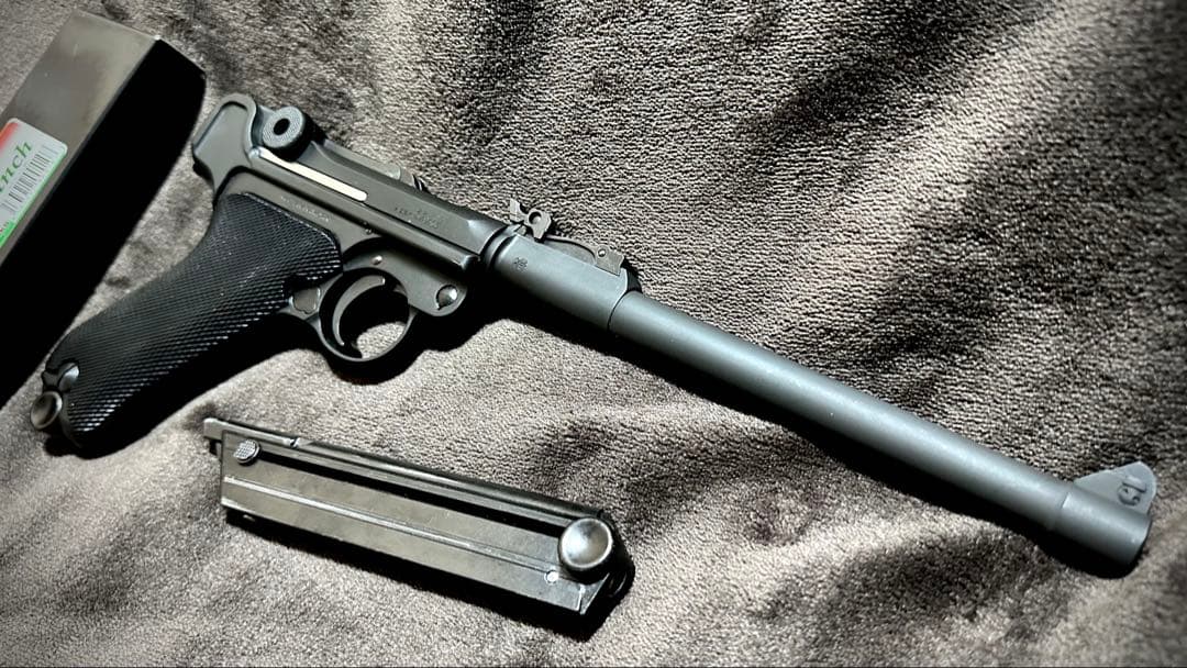 タナカ ルガー P08 8インチ HW GBB スペアマガジン ハードケース付