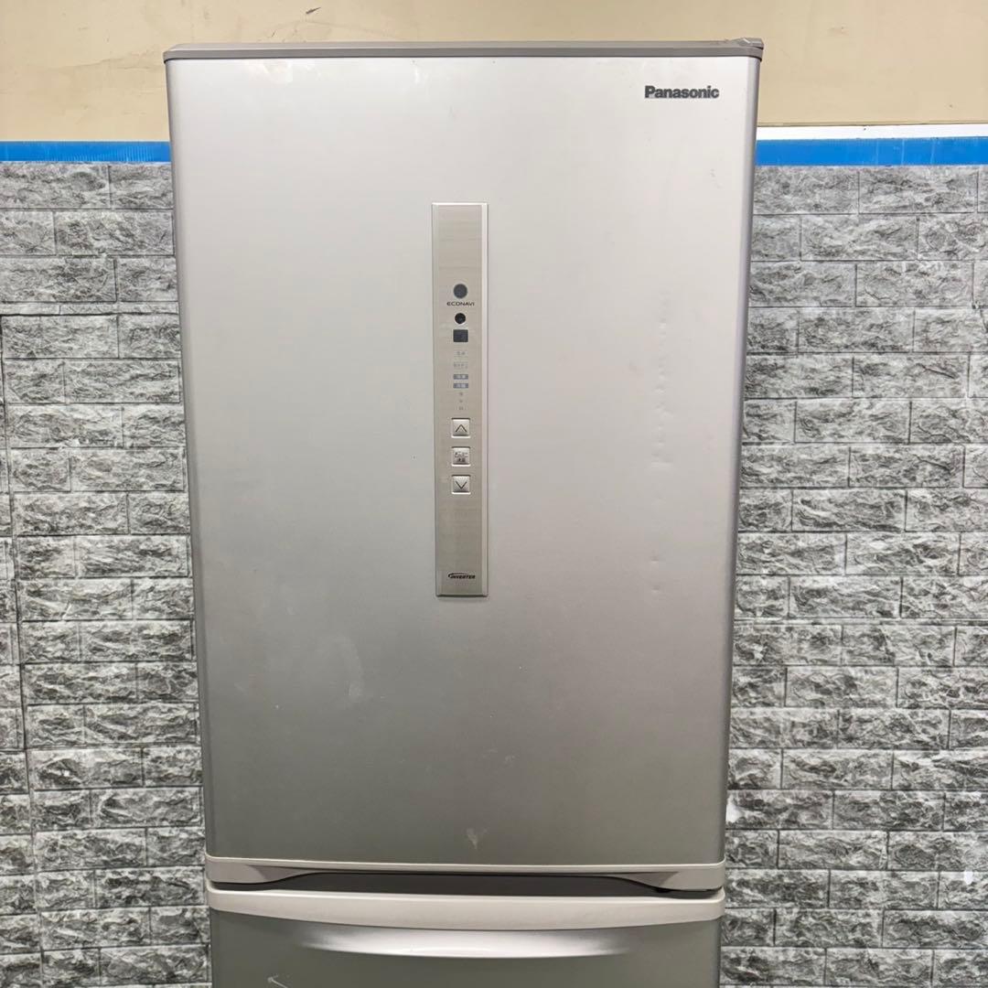 607 パナソニック　大型冷蔵庫　365L 300L強　小型　家庭用　自動製氷