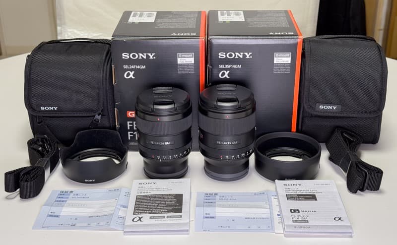 SONY FE 35mmF1.4GM／FE 24mmF1.4GM 2本セット