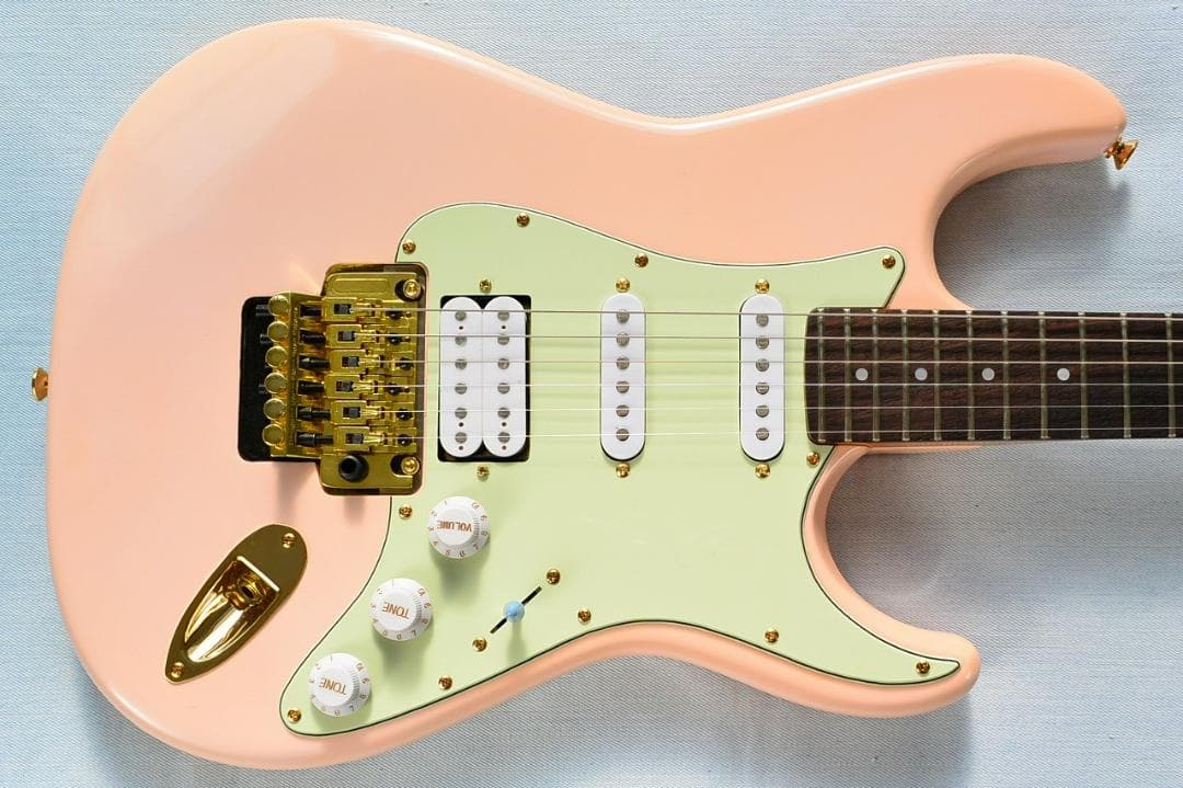 Fender STR-75 フロイドローズ シェルピンク ブリッジ補強 80年代