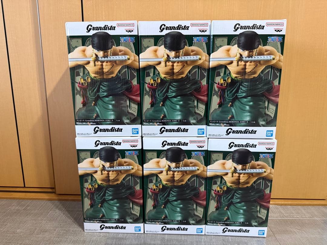ワンピース Grandista フィギュア【ゾロ Ⅱ】6点セット まとめ売り