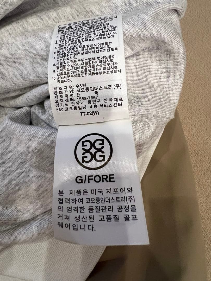 gfore 軽量ベージュジャケット ハーフジップ