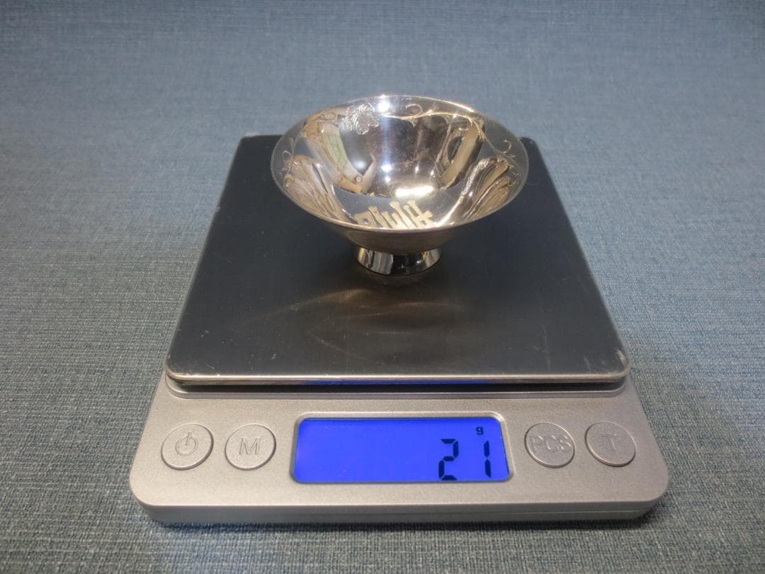 純銀　(小×４)　銀盃　銀杯　4ヶ　合計　約114ｇ