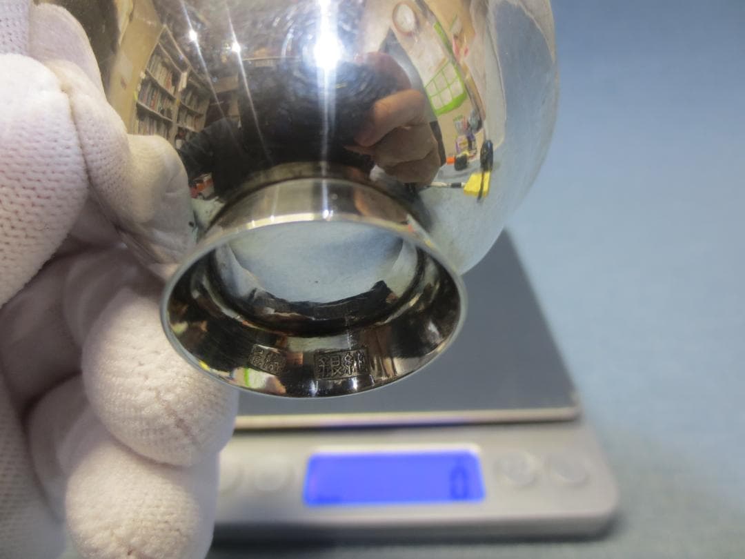 純銀　(小×４)　銀盃　銀杯　4ヶ　合計　約114ｇ