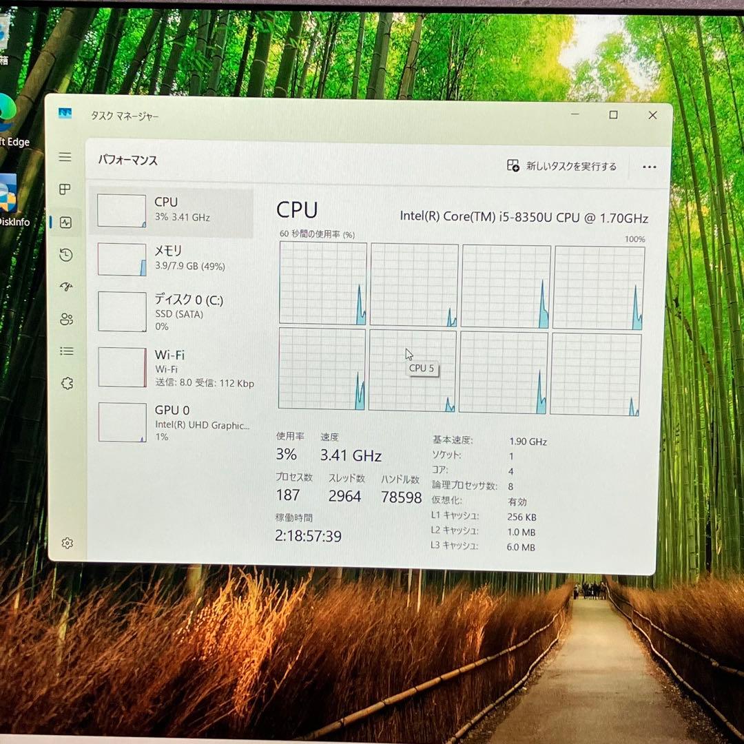 Let's note Win11 8世代i5/RAM8GB/SSD256GB 7