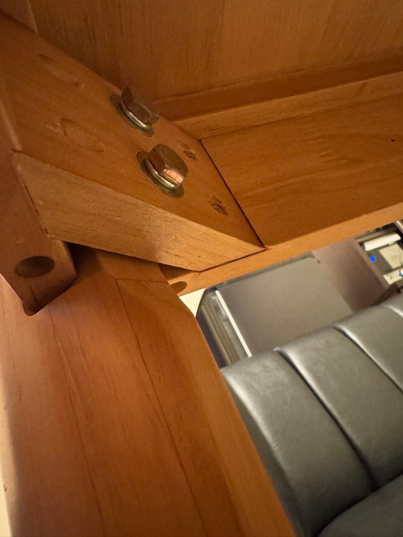 木製長方形ダイニングテーブル 4人掛け