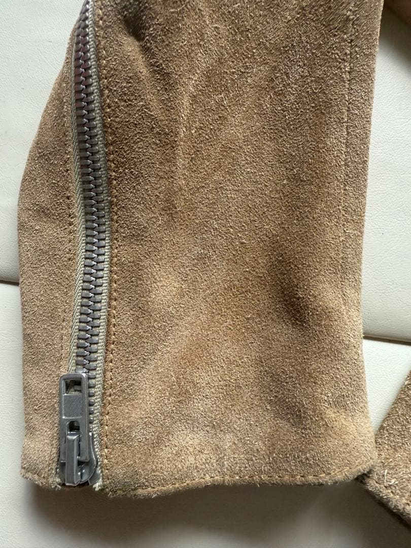 マルジェラ 18AW スエード 48 八の字 ライダースジャケット　ビッグサイズ