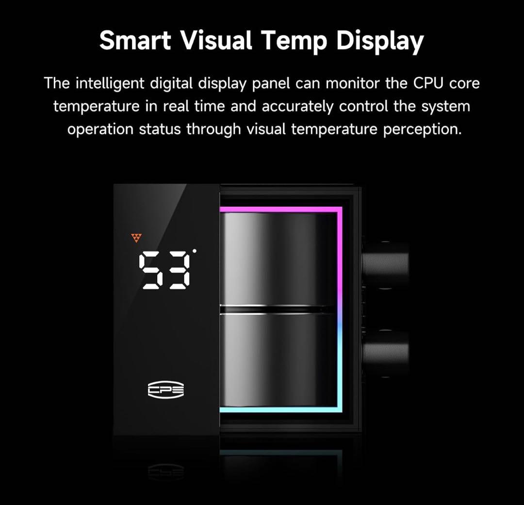 PCCOOLER CPS DS360Pro デジタル一体型CPU水冷クーラー