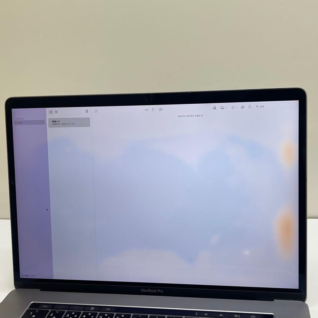 MacBook本体 Macbook Pro 2019 15inch i9 32GB SSD1TB