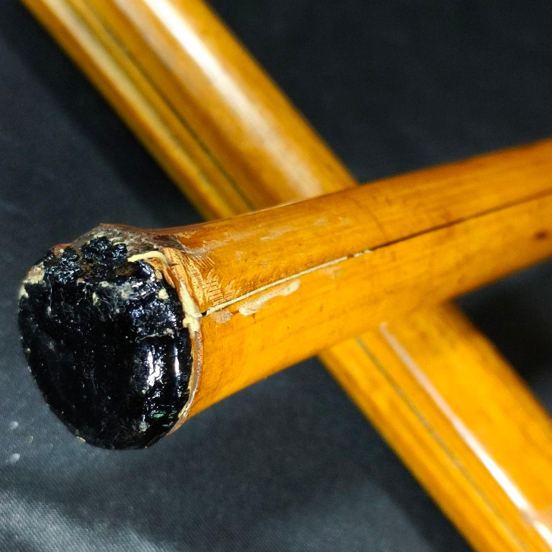 本格仕込み杖 江戸武具 骨董 極上鋼刃 袋付 時代物 古美術 蒐集家放出美品武具