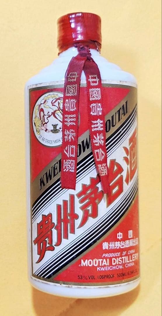 81年代MOUTAI中国酒茅台酒貴州マオタイ500mlアルコール53度天女ラベル