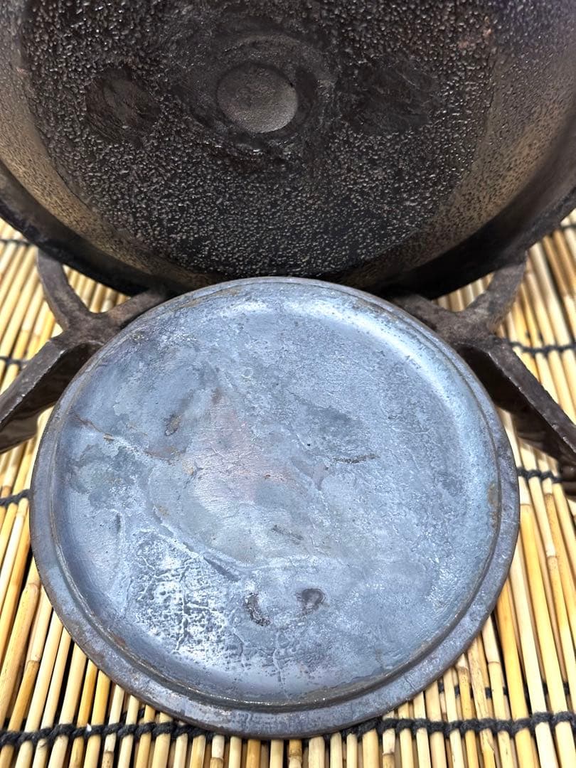 未使用品　南部盛岡宮鉄鉄瓶店(現釜定工房)初代釜定　宮　定吉作　南部鉄瓶