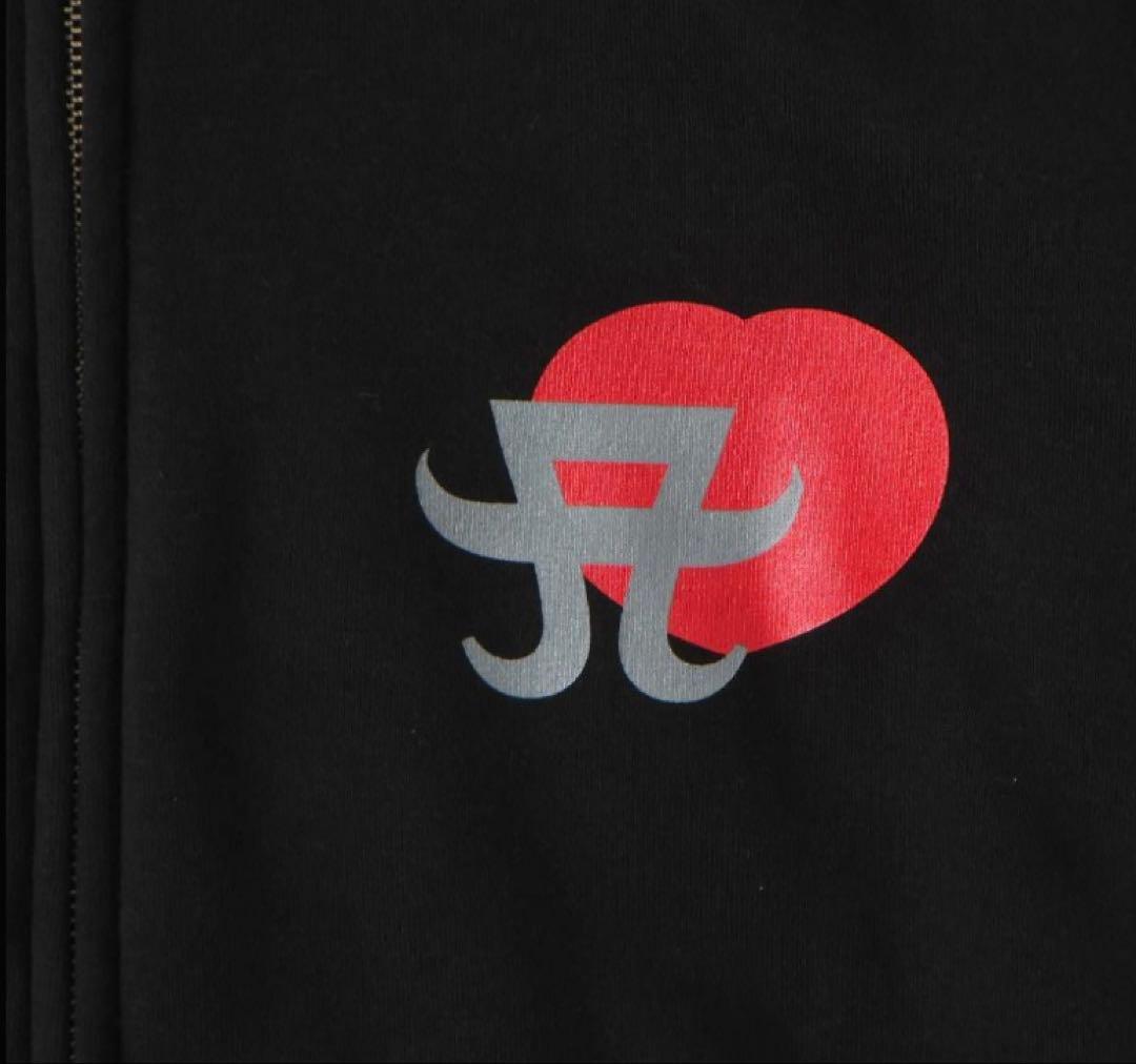 浜崎あゆみ × MFC STORE ジップフーディ ブラック ᒪサイズ+金テ付